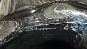 Per Olof Strom - Zweeds getextureerd mondgeblazen glas - Alsterfors kopen? Bied vanaf 150!