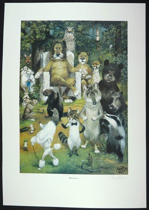 Hans Georg Kresse - Handgesigneerde prent van deze striptekenaar, Reinaart de Vos kopen? Bied vanaf 40!