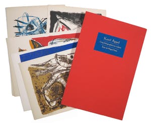 Karel Appel - Cinq lithographies en couleurs met tekst van Hugo Claus, zeer kleine oplage! kopen? Bied vanaf 7500!