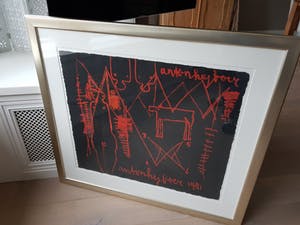 Anton Heyboer - Laatste keer! : Gemengde techniek op geschept papier, gesigneerd kopen? Bied vanaf 295!