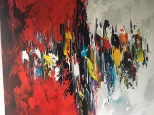 Gena - Abstract “ R & W “ kopen? Bied vanaf 200!