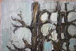 Klaas Koster - Dorpsgezicht met bomen kopen? Bied vanaf 30!