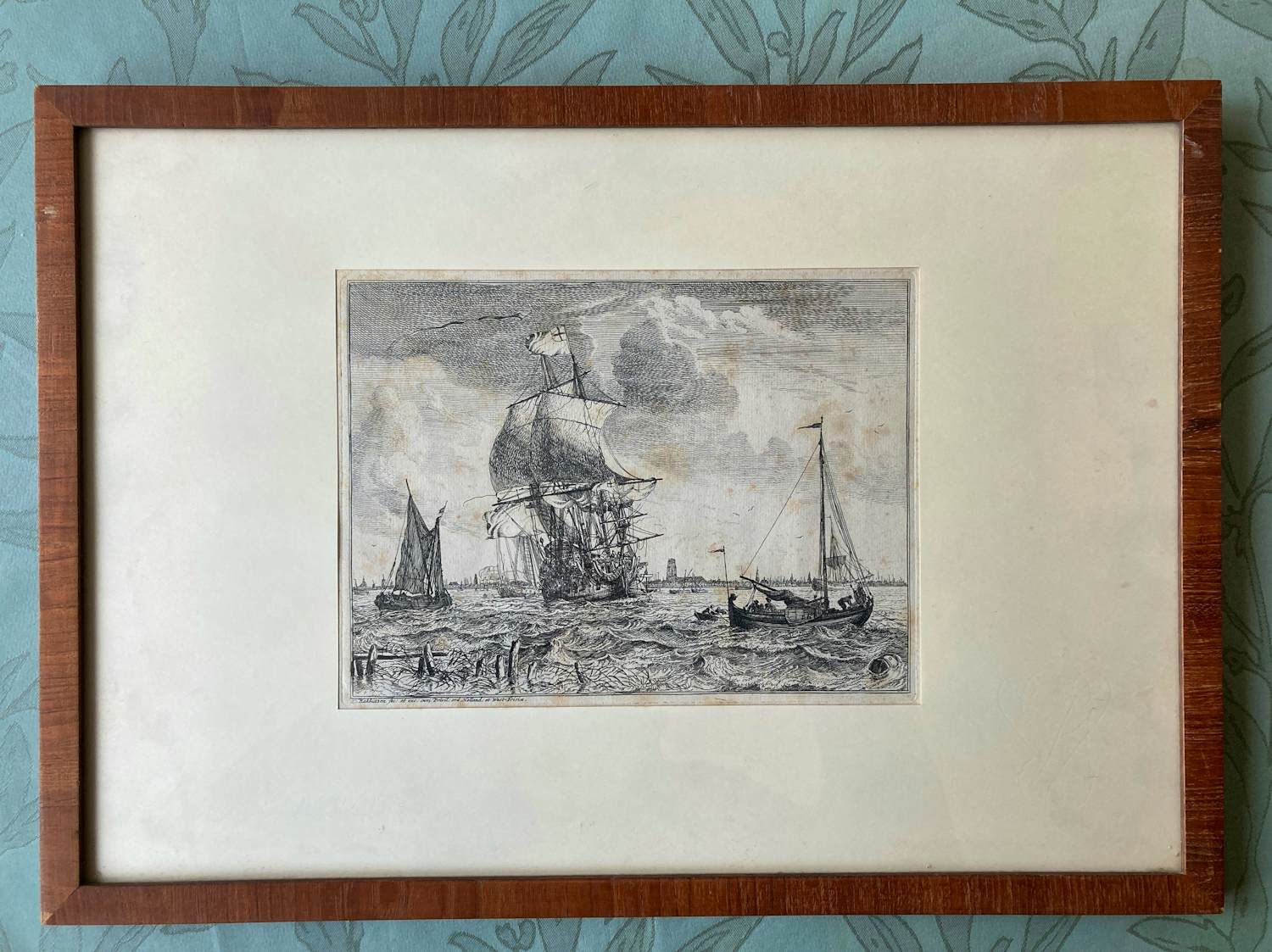 Ludolf Bakhuizen - Een oorlogsschip op de Maas bij Rotterdam kopen? Bied vanaf 95!