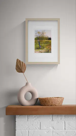 Jean-Jacques Marie - Paysage de Provence. Amandiers dans les Alpilles. Numérotée 23/85 et signée kopen? Bied vanaf 50!