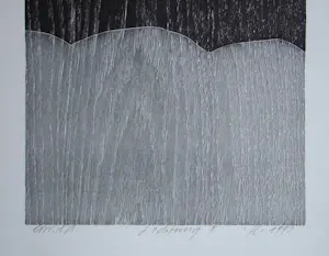 Franz Eggenschwiler - Clearing II, 1992 - Originele houtsnede, handgesigneerd kopen? Bied vanaf 160!