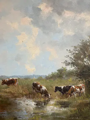 Albert Temming - Koeien landschap kopen? Bied vanaf 450!