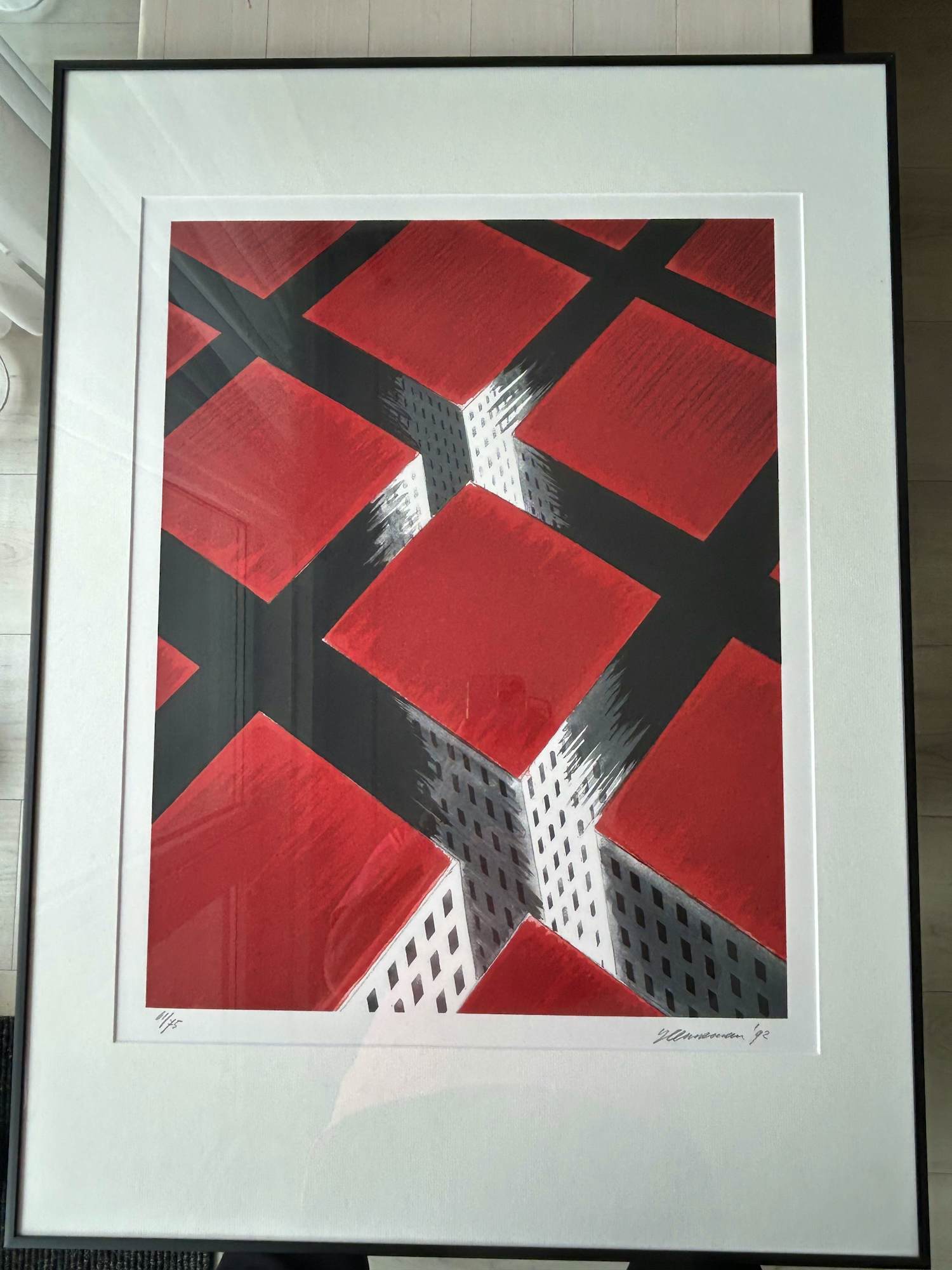 Jeroen Henneman - rode daken verkocht voor € 200!