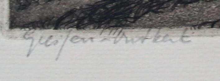 Arend Hendriks - Ets/Aquatint: Giessen-Oudekerk kopen? Bied vanaf 75!