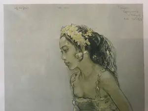 Willem Gerard Hofker - Balinees meisje gekleed in een Kabaya kopen? Bied vanaf 75!
