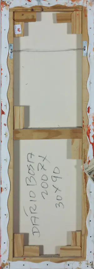 Dario Bosa - Acryl op doek, Drie figuren kopen? Bied vanaf 80!