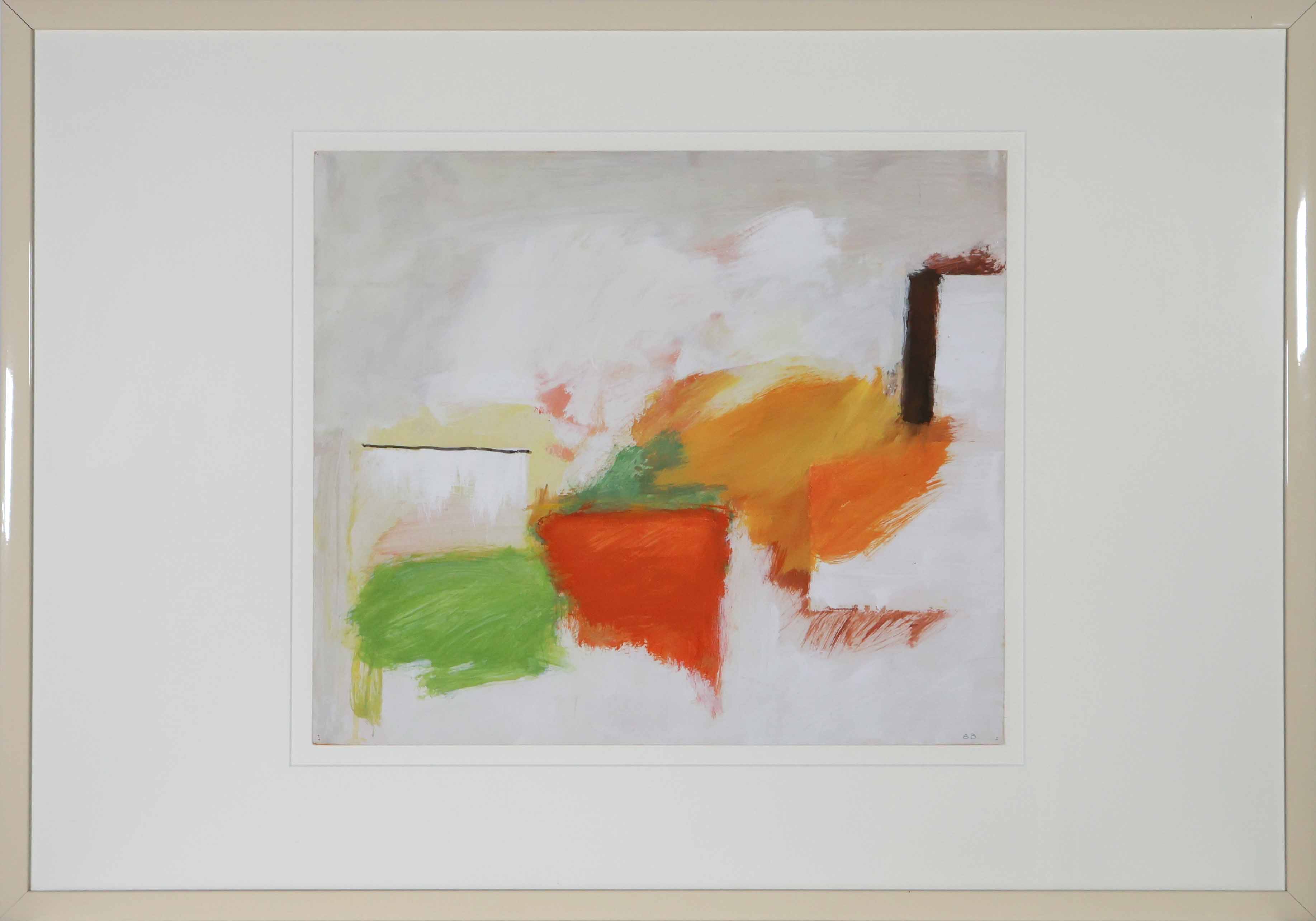 Eugène Brands - Gouache, Landschap, een compositie - Ingelijst kaufen? Bieten Sie von 1250!