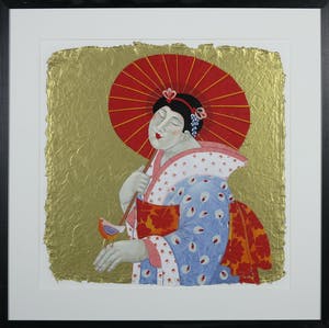 Ada Breedveld - Zeefdruk, Femmes Japonnais II - Ingelijst kopen? Bied vanaf 50!