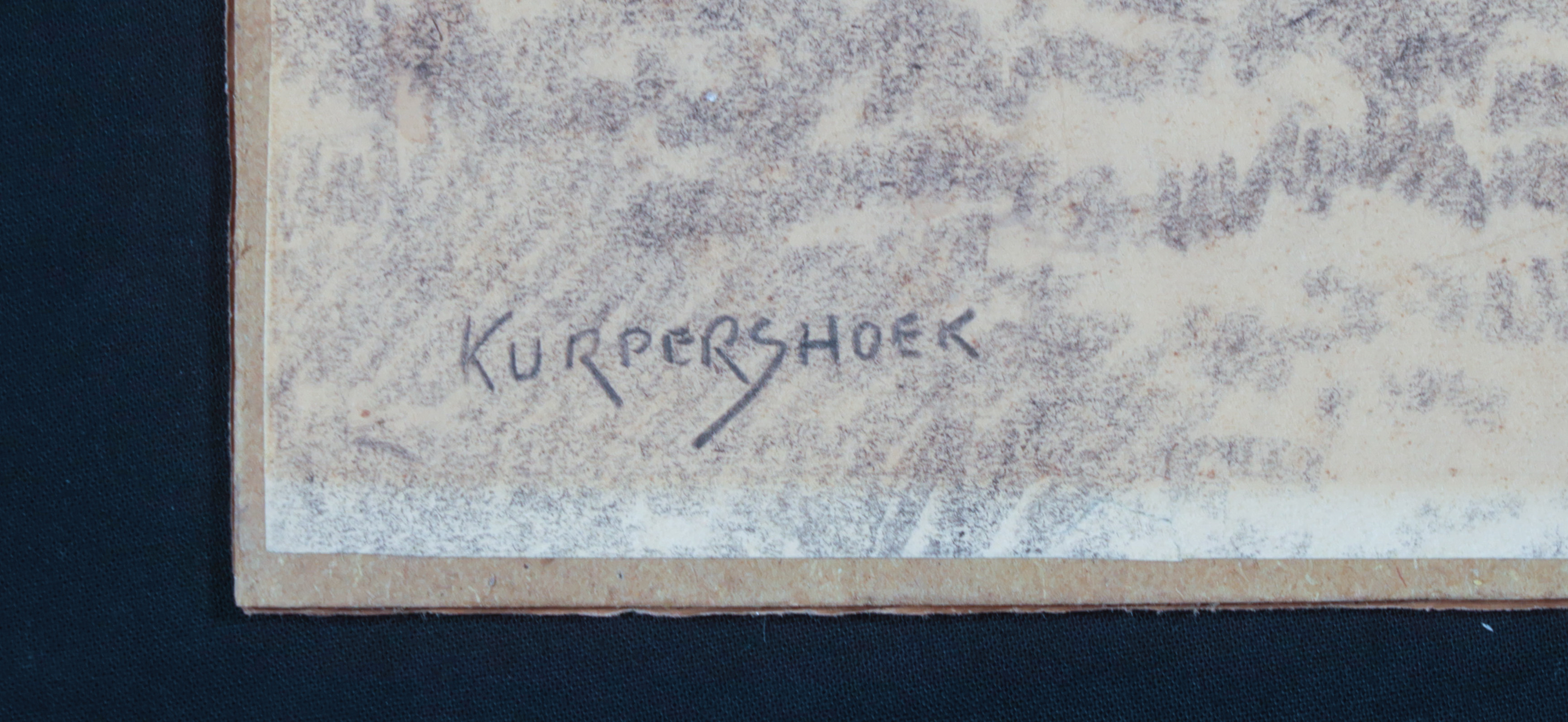 Leo Kurpershoek - Potlood tekening, Rotslandschap kopen? Bied vanaf 1!