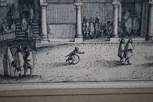 Claes Jansz. Visscher - [2x] 17e Eeuw: Stadhuis & Montelbaanstoren Amsterdam kopen? Bied vanaf 60!