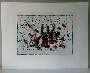 Frank Lodeizen - Zonder Titel - zeefdruk - 1989 - 200ex. kopen? Bied vanaf 1!