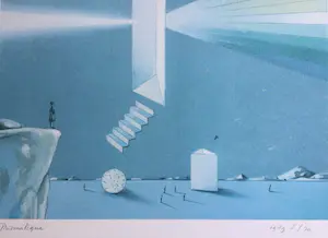 Josse Goffin - Prismatique | druk in beperkte oplage - ingelijst kopen? Bied vanaf 1!