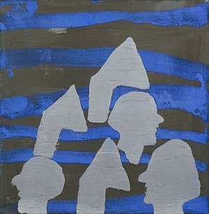 Arie van Selm - Olieverf op doek, People and roses III kopen? Bied vanaf 1!