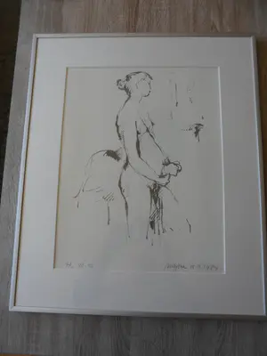 Nic Jonk - Zeefdruk, Vrouw , uit 15-03-1984 kopen? Bied vanaf 35!