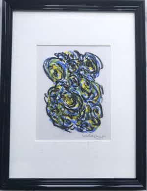 Theo Wolvecamp - Abstracte compositie verkocht voor € 375!