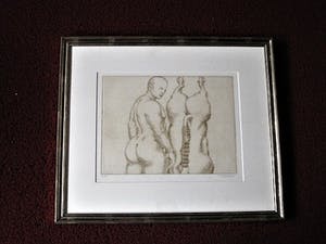 Buy Herman Gordijn - Bijzondere & grote Litho "de Vleeskeuring" Zeer kleine Oplage van 30 stuks!? Bid from 60!