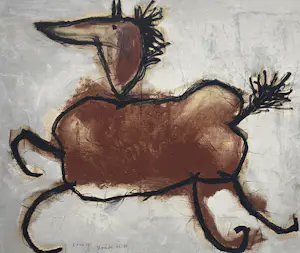 Jan Roëde - grote litho - 1946-1987 - gesigneerd. kopen? Bied vanaf 195!