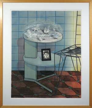 Wim Jonkman - Litho, Round about Rietveld - Ingelijst (Groot) kopen? Bied vanaf 20!