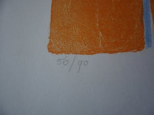 Ada Breedveld - Zeefdruk. Titel, "Viooliste". kopen? Bied vanaf 50!