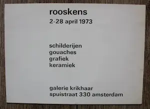 Anton Rooskens - Galerie Ariel 1972 (met litho), uitnodiging galerie Krikhaar (1973) kopen? Bied vanaf 125!