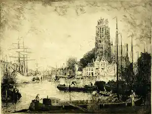 Martin van Waning - Gezicht op Dordrecht verkauft für € 40!