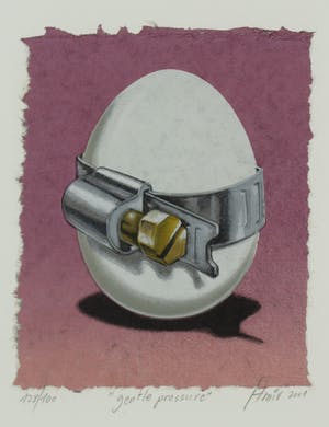 Sharon Amir - Zeefdruk, Gentle pressure - Ingelijst kopen? Bied vanaf 1!