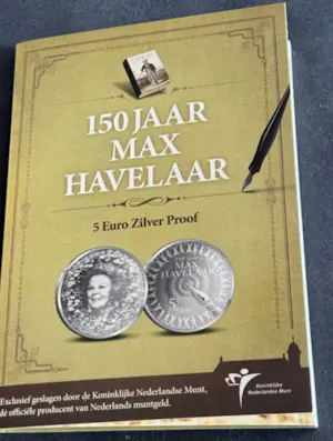 Zilver - Max Havelaar gedenk munt Zilver proof kopen? Bied vanaf 25!
