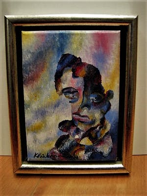 Henk Klinkhamer - Non-Conformist - Fraai Expressionistisch portret "Zigeuner" gesigneerd kopen? Bied vanaf 1!