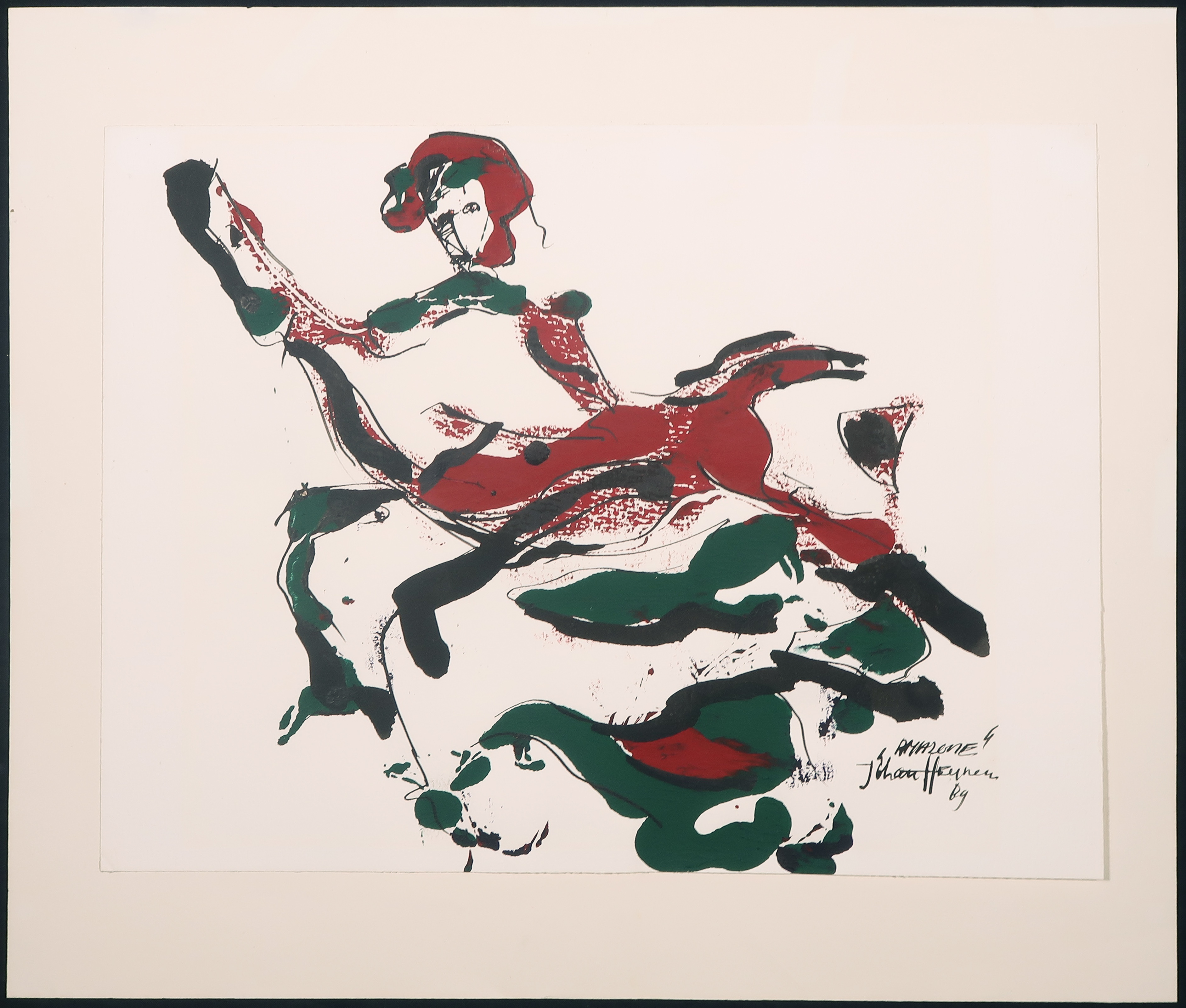 Jo Heijnen - Acryl op papier, Amazone kopen? Bied vanaf 1!