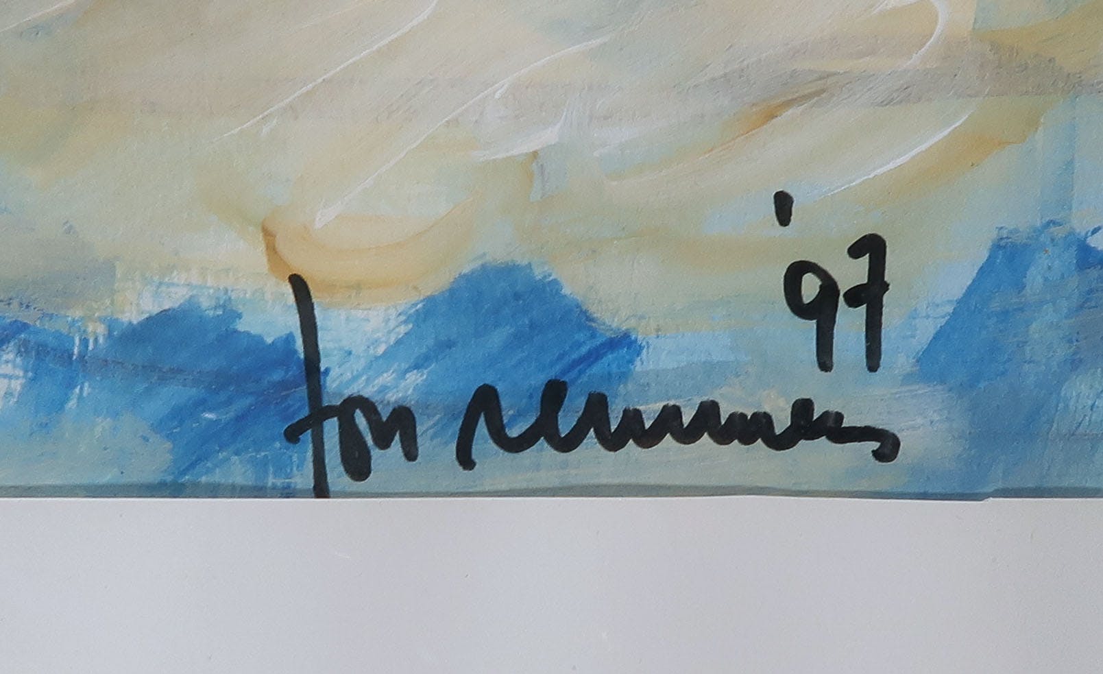 Ton Remmers - Gouache op papier, Stadsgezicht - Ingelijst (Groot) kopen? Bied vanaf 40!