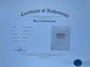 Roy Lichtenstein - Entablature kaufen? Bieten Sie von 499!