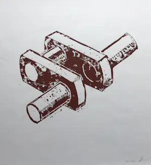 Joep van Lieshout - houtdruk ‘Krukas’ - 2014 kopen? Bied vanaf 150!