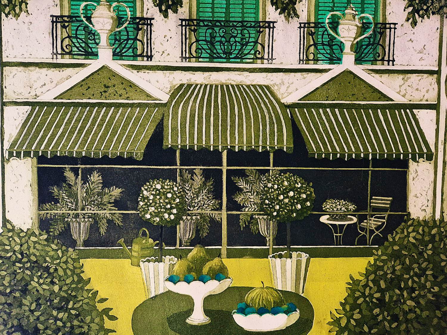 Laetitia de Haas - Epreuve d'Artiste exemplaar "St. Remy" - kleuren ets - potlood gesigneerd kopen? Bied vanaf 48!