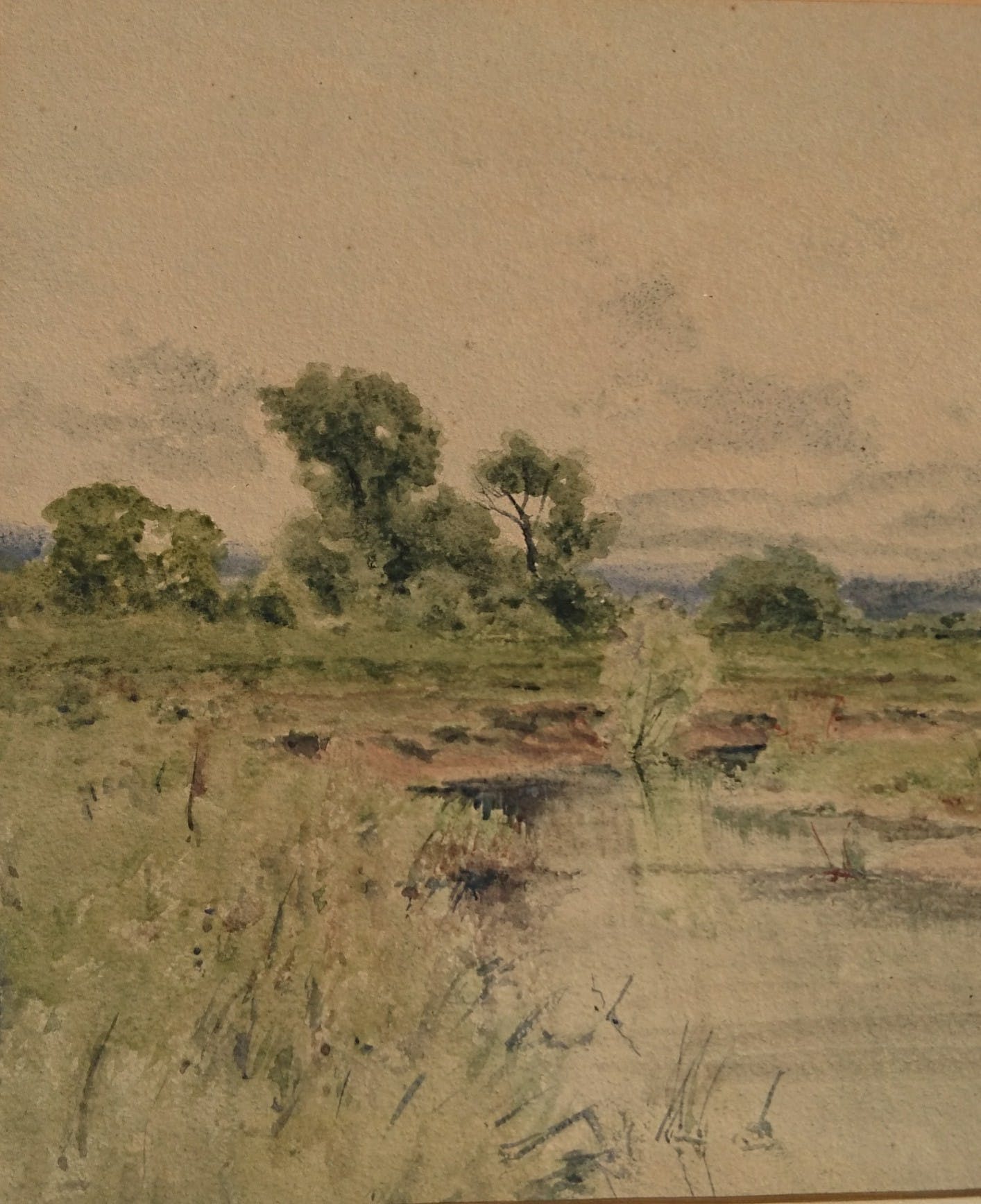 Charles Patridge Adams - 126 jaar oud bijzonder aquarel  kopen? Bied vanaf 75!