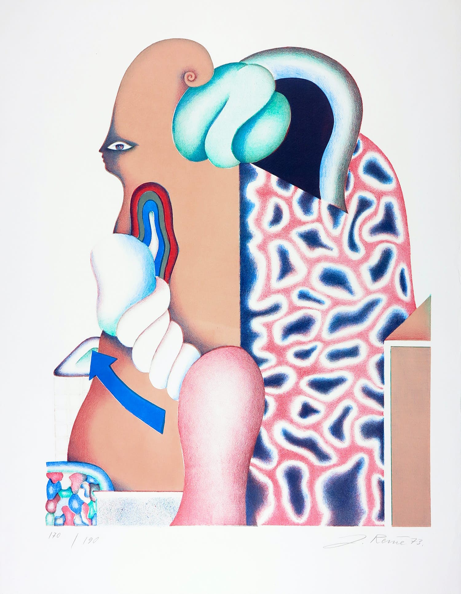 Jörg Remé - Litho, Figuur kopen? Bied vanaf 35!