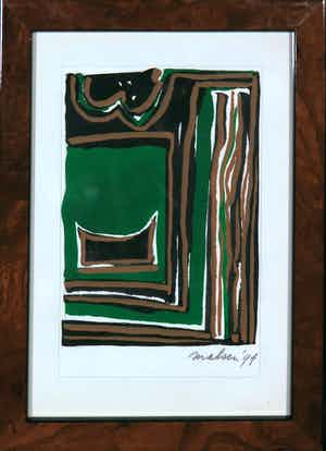 Willem van Malsen - Gouache, Zonder titel verkocht voor € 35!