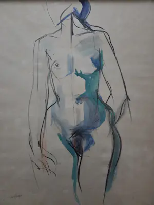 Bob ten Hoope - Naakt. Staande vrouw. kopen? Bied vanaf 250!