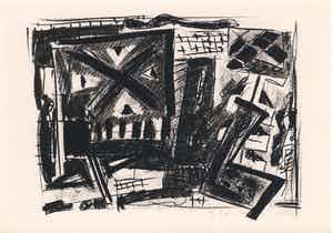 Jac Gijzen - Houtskool-grafiet tekening 1985 verkocht voor € 75!