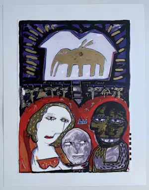 Dodog Soeseno - Kleurenzeefdruk | 'Under the good signs' kopen? Bied vanaf 60!