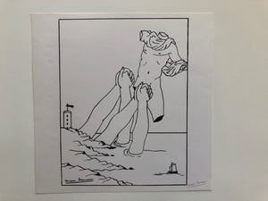 Marc Eemans - handgesigneerde surrealistische compositie kopen? Bied vanaf 25!