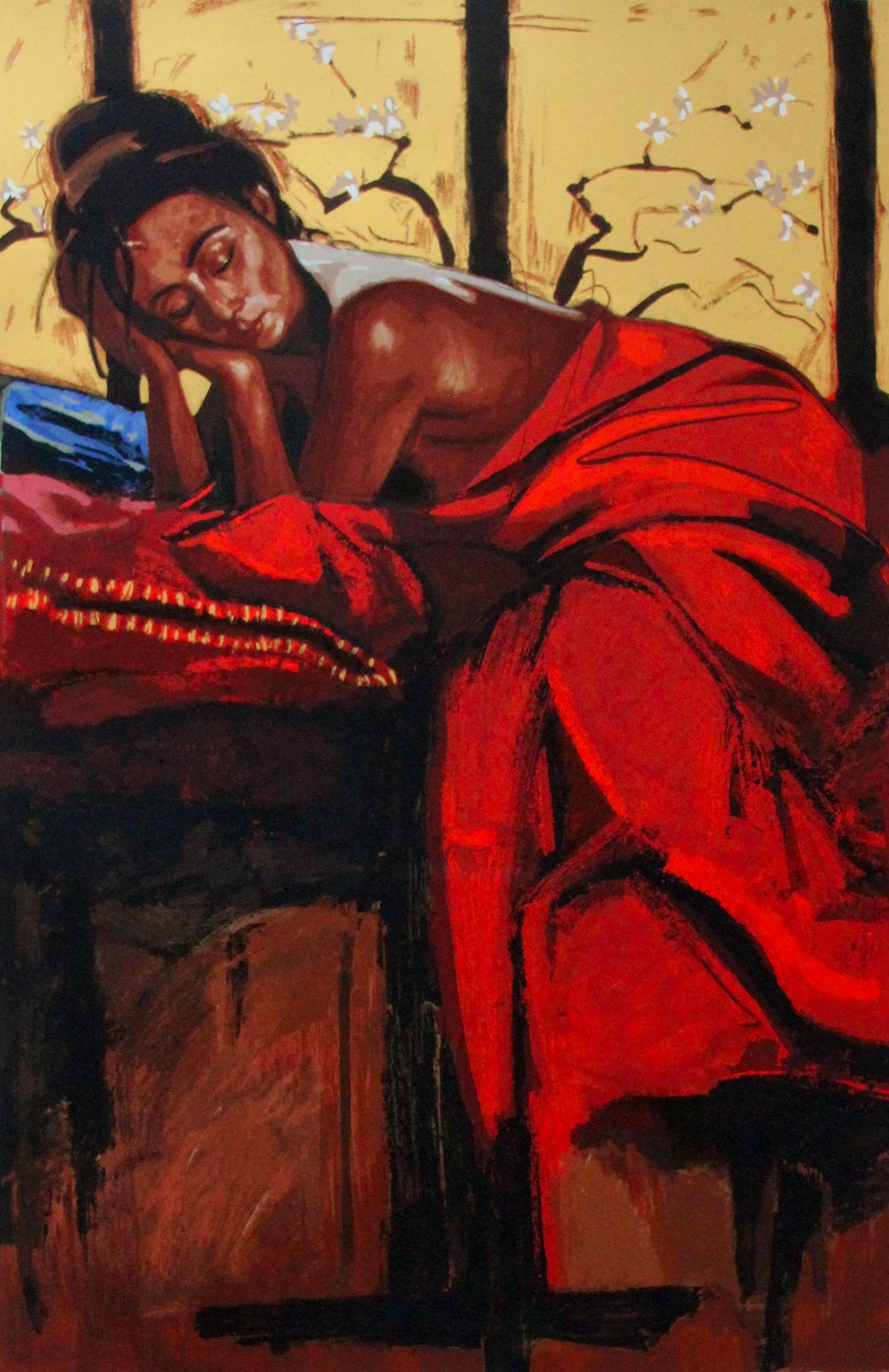 Nico Vrielink - zeer grote zeefdruk verkocht voor € 125!