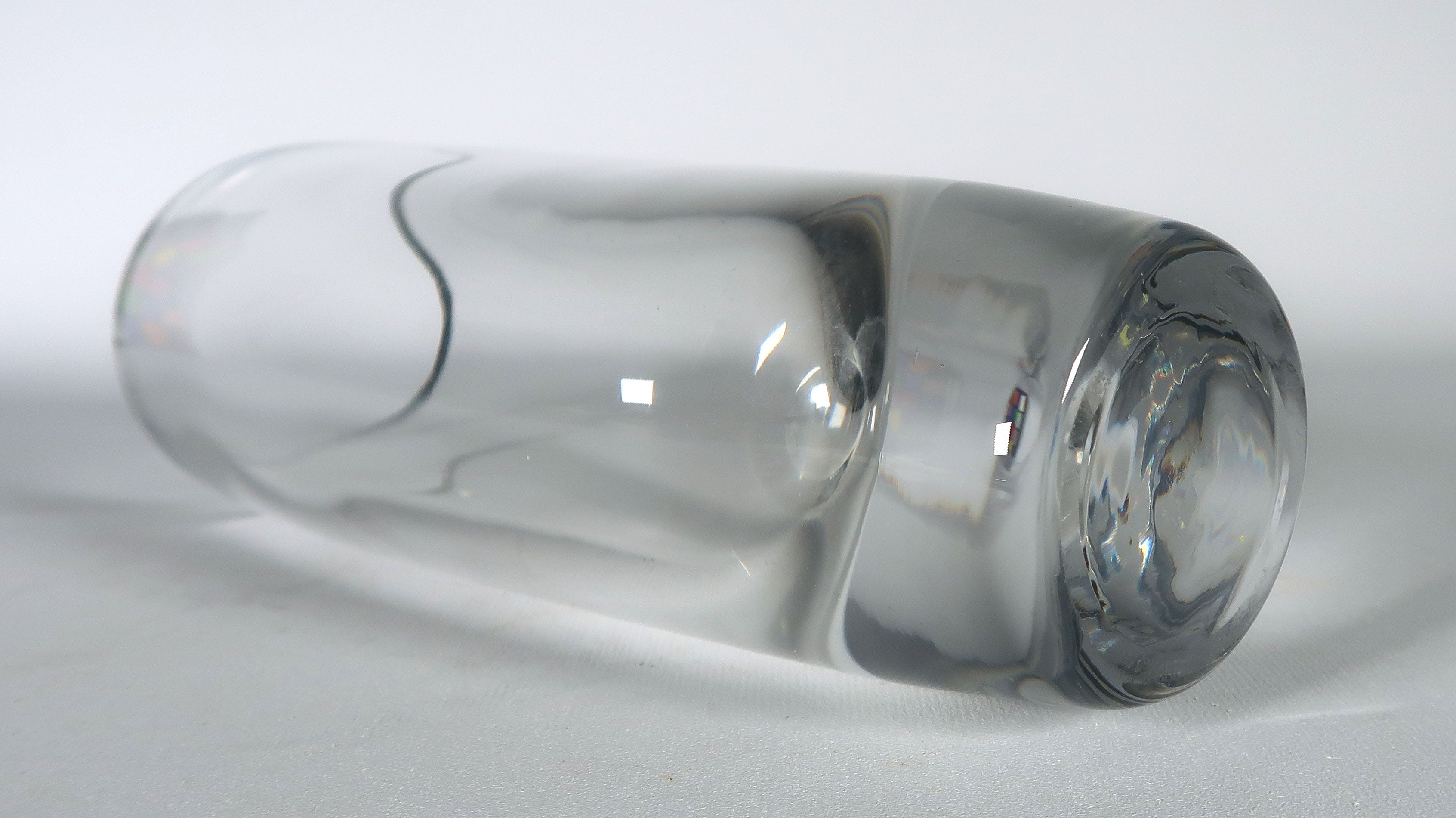 Skruf - Glas, Blanke ovalen vaas kopen? Bied vanaf 20!