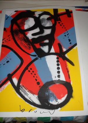 Herman Brood - Zeefdruk: Vliegtuig 4 kopen? Bied vanaf 175!