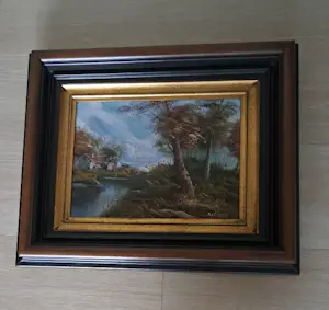 Robert De Man - Landschap met rivier en boerderij kopen? Bied vanaf 75!