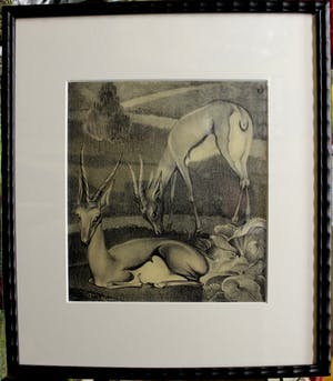 Jan Schonk - Z.t. (Twee gazelles) kopen? Bied vanaf 65!