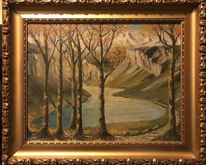 Niet of onleesbaar gesigneerd - Berglandschap kopen? Bied vanaf 10!